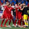Češi slaví gól v zápase Ligy národů Česko - Španělsko