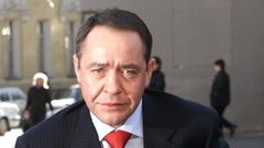 File photo of Russia's Mass Media Minister Mikhail Lesin in central Moscow