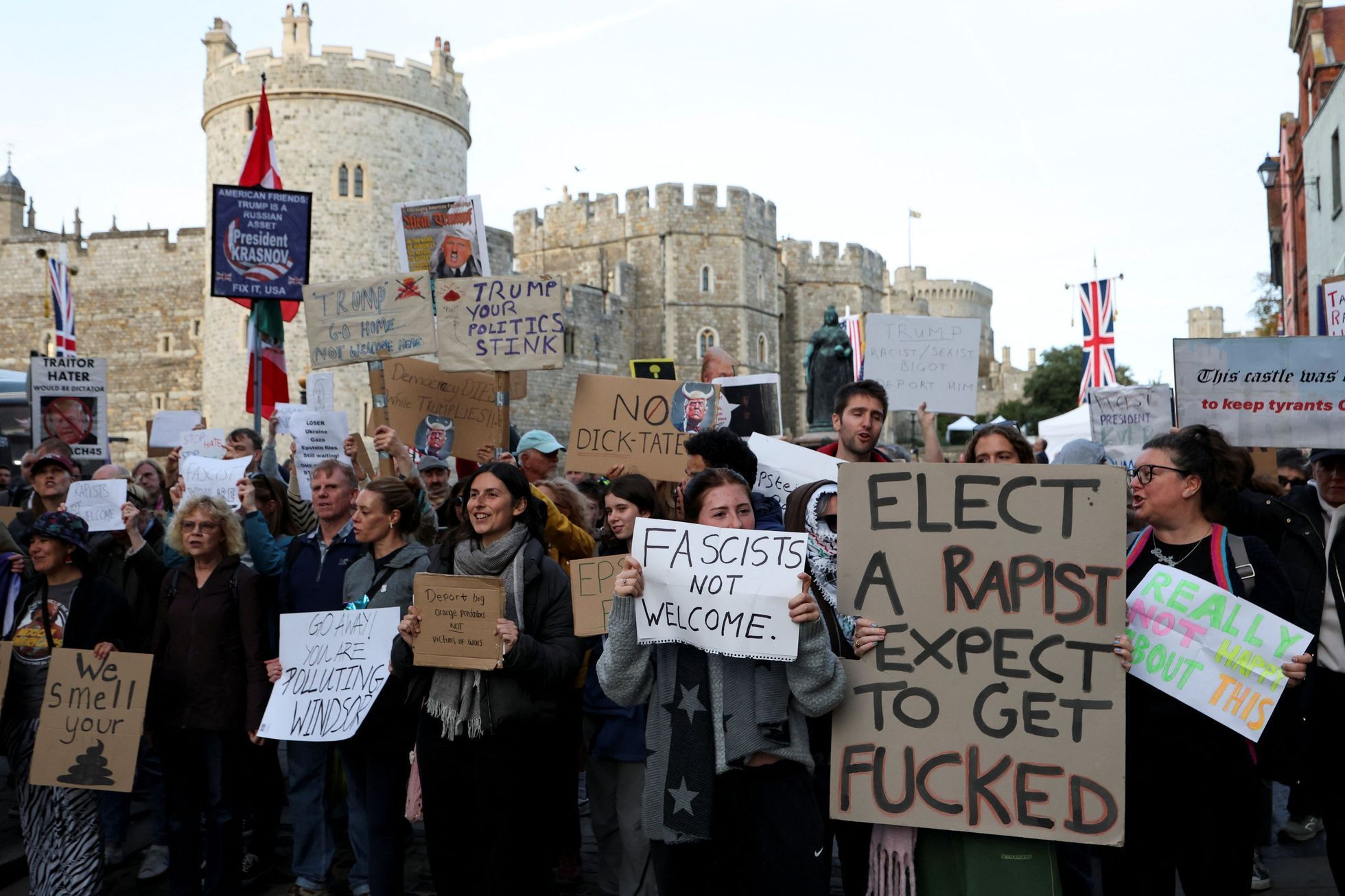 U.S. President Trump visits Britain