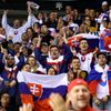 Slovenští fanoušci v zápase Slovensko - Kanada na MS 2019