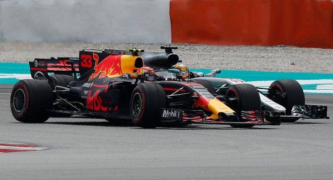 F1, Malajsie 2017: Max Verstappen, Red Bull a Lewis Hamilton, Mercedes