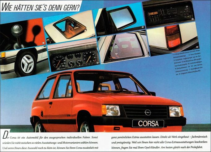 Corsa z roku 1984. Chlubí se detaily.