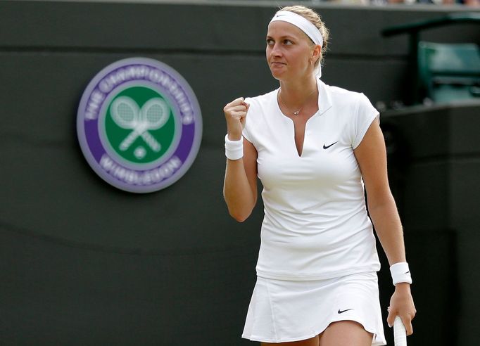 Petra Kvitová ve druhém kole Wimbledonu 2015