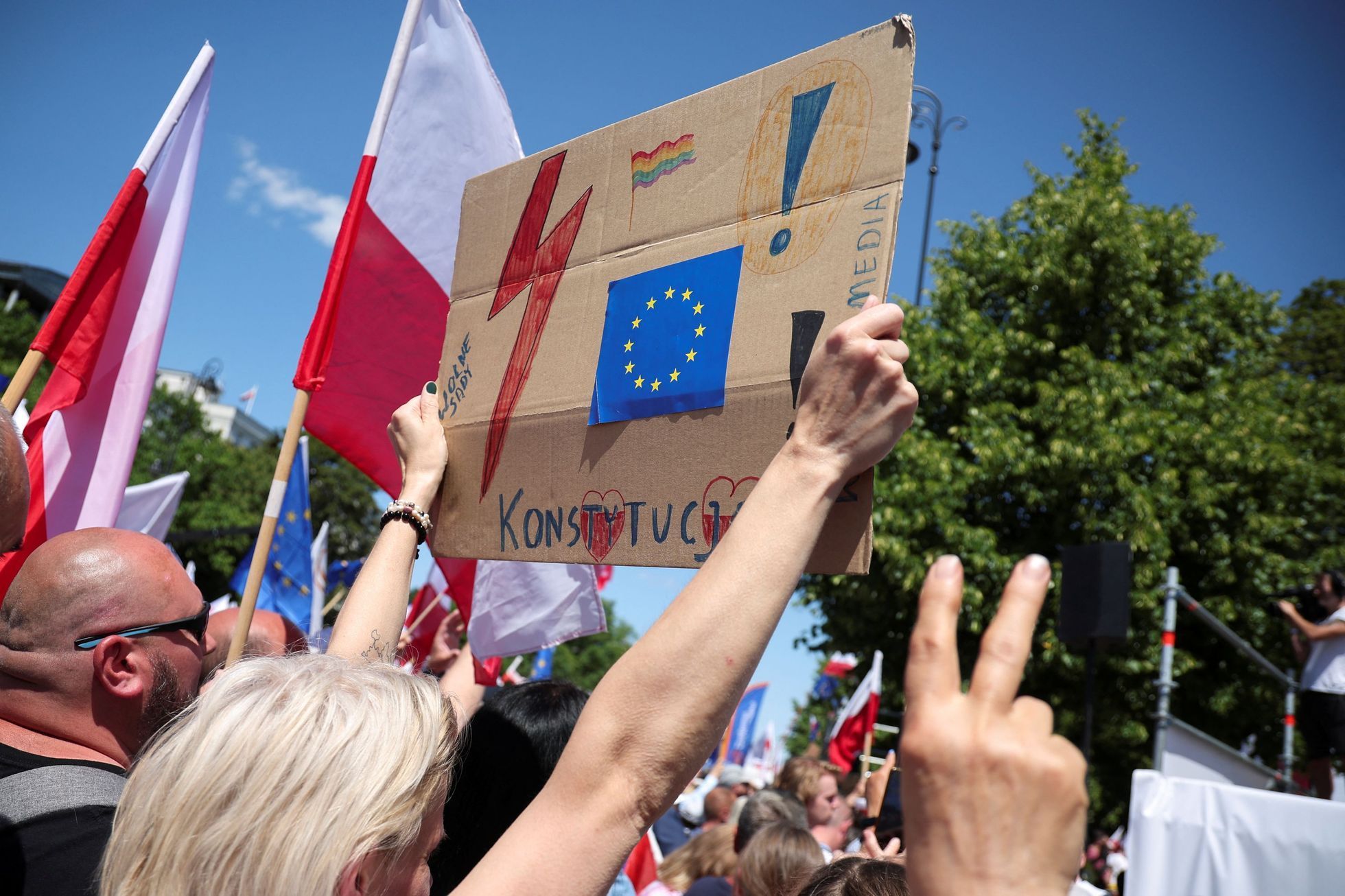 Polsko Varšava protest demokracie Občanská platforma 4. června 2023