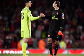 Drtivá porážka v duchu fair play. Pokořený Courtois gratuloval Čechovi k nule