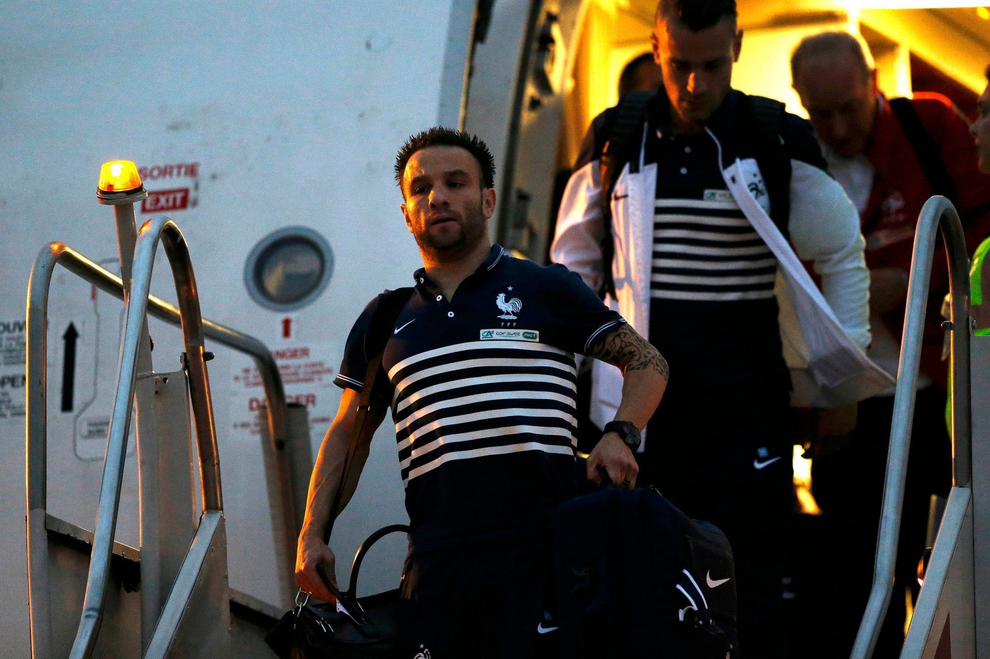 Přílet fotbalových reprezentací na MS