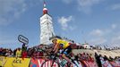 Race leader's yellow jersey Team Sky rider Christopher Froome of Britain cycles to win the 242.5 km fifteenth stage of the centenary Tour de France cycling race from Givo