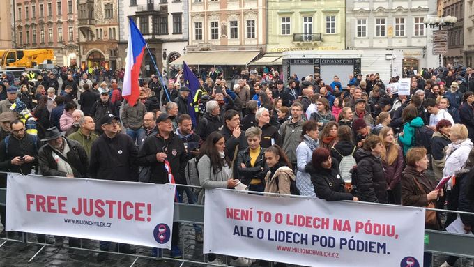 Lidé protestovali proti Marii Benešové na postu ministryně spravedlnosti
