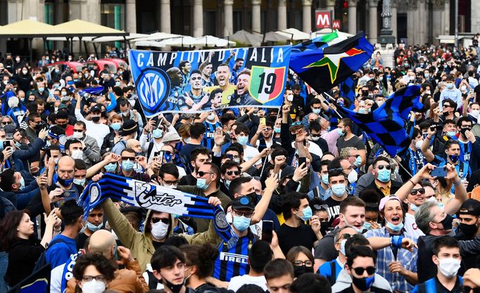 Takto slavili fanoušci Interu Milán scudetto, titul v italské Serii A