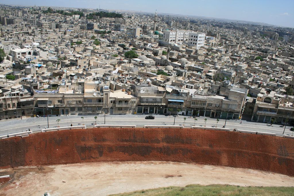 Pohled na Aleppo v časech míru