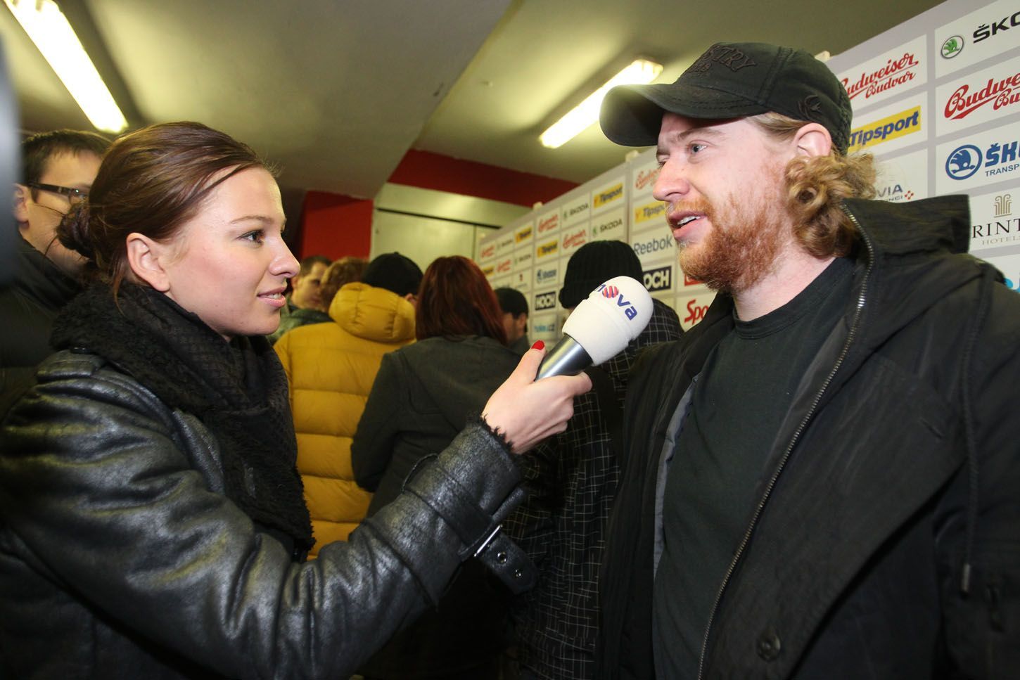 Sraz a trénink české hokejové reprezentace (Puhajková a Voráček)