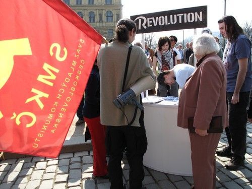 Demonstrace proti radaru