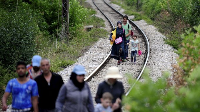 Syrští uprchlíci na cestě Evropou.