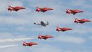 Farnborough Airshow - přehlídka letecké techniky, červenec 2018