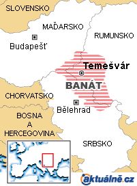 Mapa - Banát