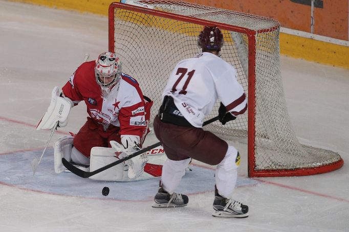 HC Sparta Praha - HC Slavia Praha, Martin Michajlov a Vladimír Růžička, přípravný zápas