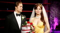 Figurína Brada Pitta a Angeliny Jolie v Madame Tussauds Sydney