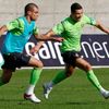 Portugalská fotbalová reprezentace, trénink na Euro 2012 (Pepe a Cristiano Ronaldo)