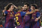 Barcelona díky Messiho penaltám vyřadila AC Milán