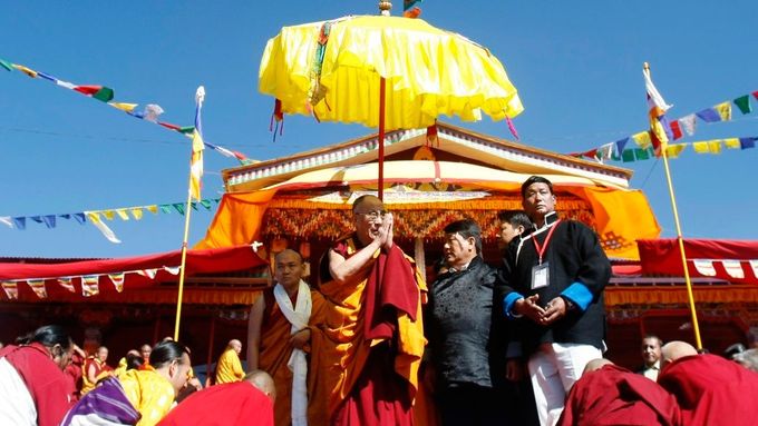Foto: Dalajlama v kousku Tibetu na indické hranici. Čína zuří