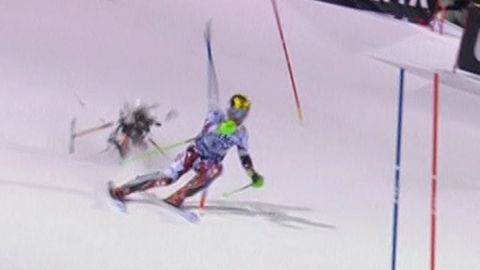 Slalomář unikl při závodě střetu s dronem. Ten se zřítil těsně za ním