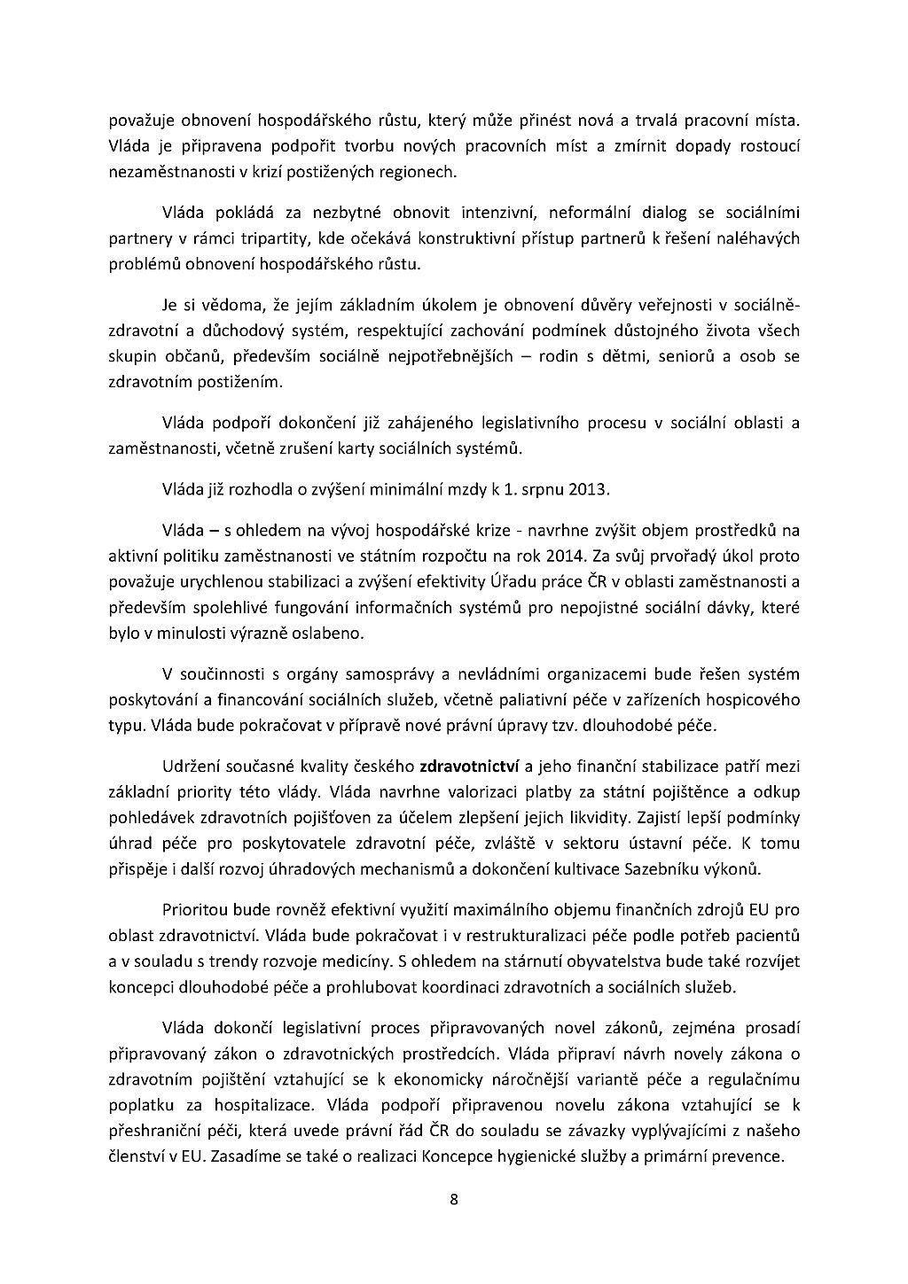 Programové prohlášení vlády