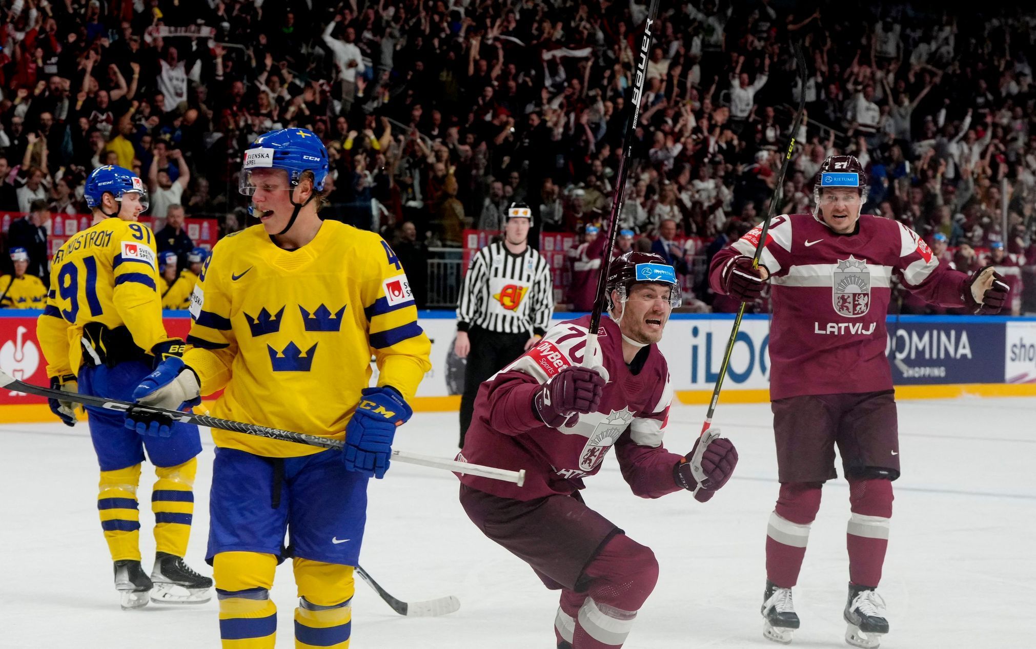 IIHF World Ice Hockey Championship 2023 - Quarter Final - Sweden v Latvia