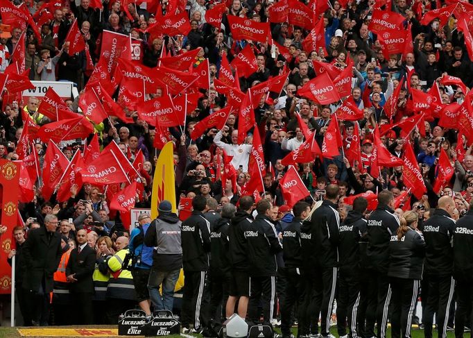 Fotbal, Premier League, Manchester United - Swansea City: loučení Alexe Fergusona