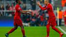 Bayern Munich's Kingsley Coman comes off for Arjen Robben Reuters / Michael Dalder Livepic EDITORIAL USE ONLY.