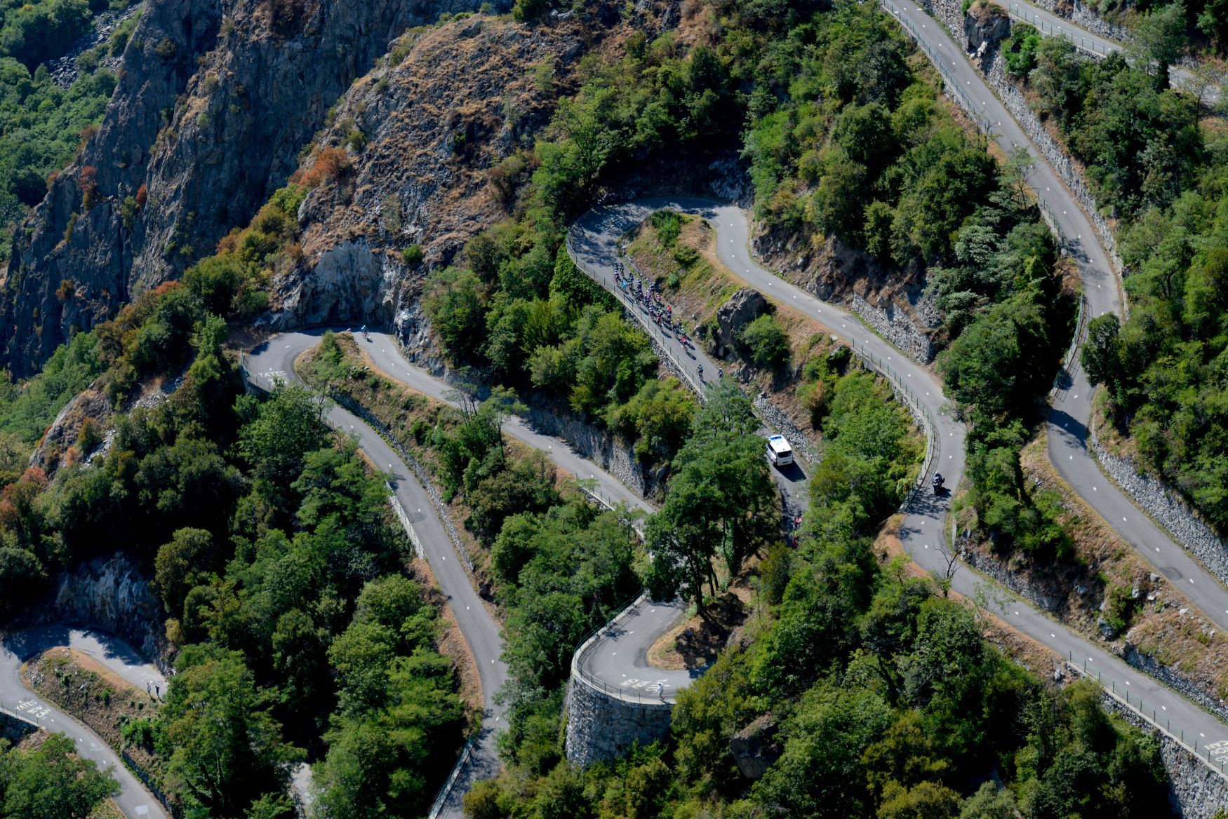 Tour de France 2015: stoupání na Lacets de Montvernier