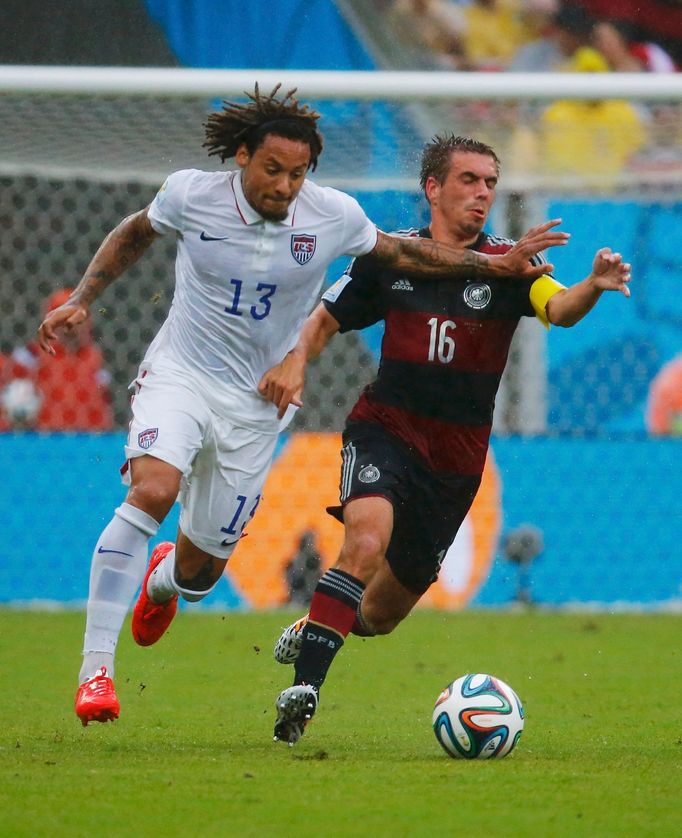 MS 2014m Německo-USA: Philipp Lahm - Jermaine Jones