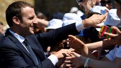 Emmanuel Macron s příznivci