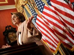 Nancy Pelosiová... staronová předsedkyně Sněmovny reprezentantů