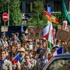 Středoevropské Jamboree skaut průvod
