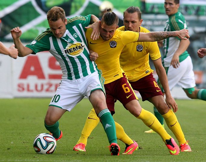 SL, Bohemians-Sparta: Matúš Mikuš - Lukáš Vácha (6) a Ondřej Švejdík (4)