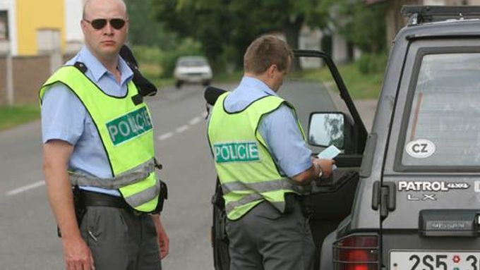 Policejní kontrola v Budiměřicích