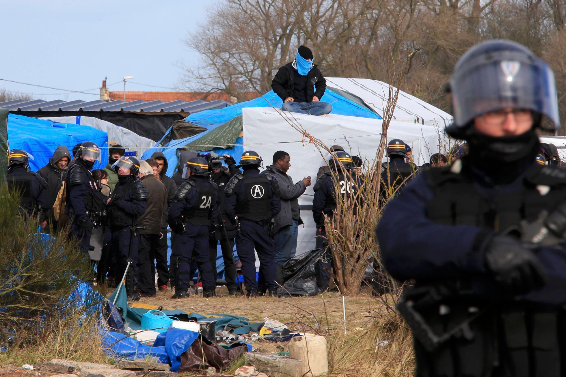 Demolice tábora v Calais
