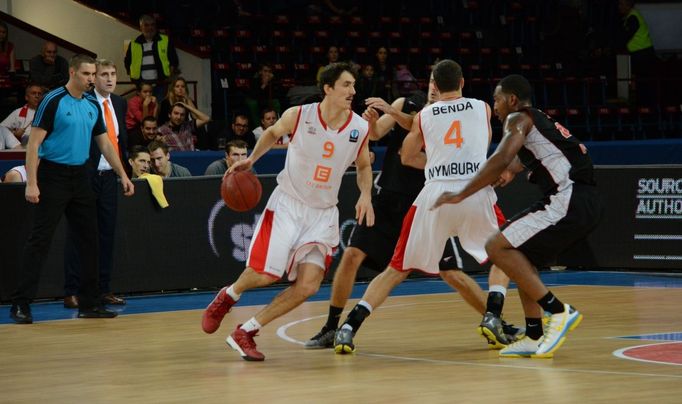 Eurocup, Nymburk - Nancy: Jiří Welsch (9), Petr Benda (4)