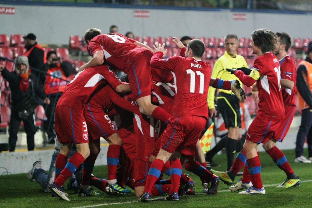 Česko - Černá Hora: gólová radost
