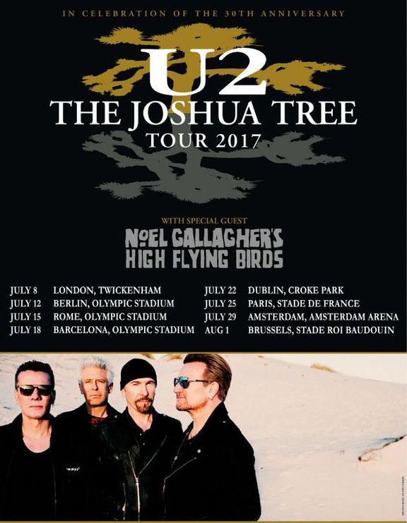 U2 - seznam koncertů