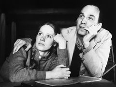 Liv Ullmann and Ingmar Bergman during the filming of Persona, 1960s.