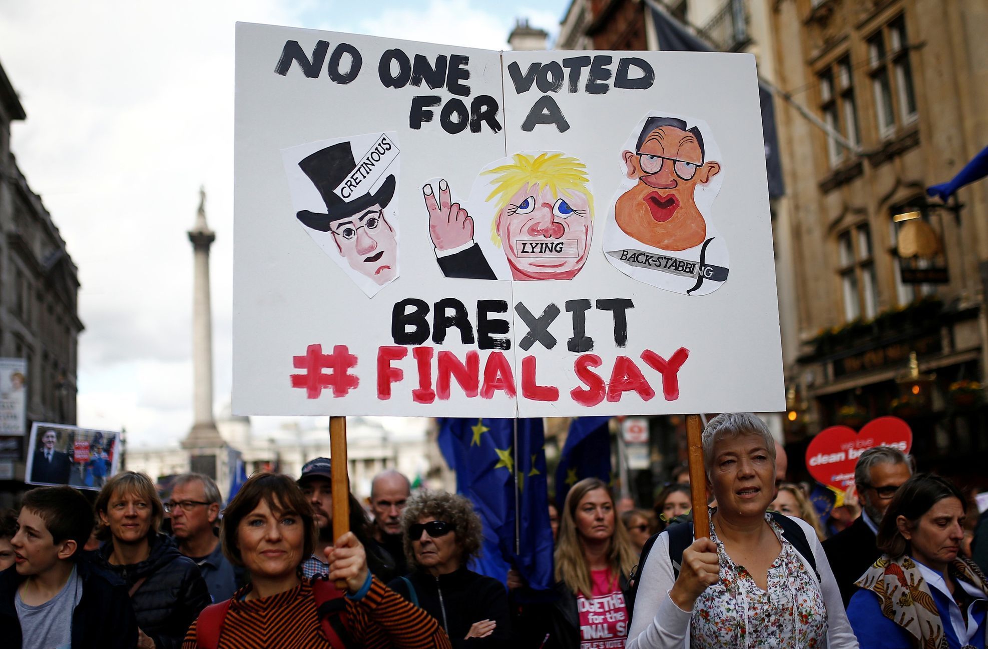 Brexit protesty demonstrace říjen 2019 Londýn
