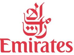Logo letecké společnosti Emirates.