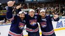 7. finále KHL, Magnitogorsk-Lev: Denis Zaripov, Jan Kovář a Sergej Mozjakin