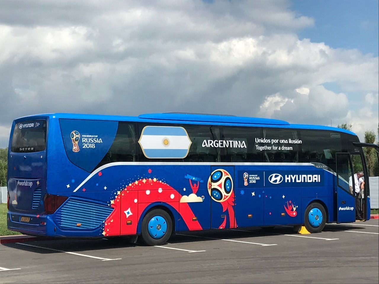Autobus Argentiny na MS 2018