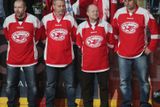 Jubilejní sté hokejové derby pražských S mělo slavnostní předehru.