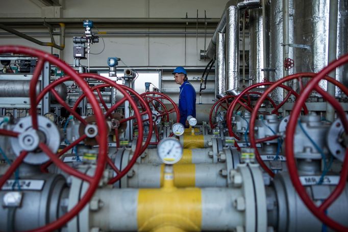 Zásobník zemního plynu společnosti RWE Gas Storage v Hájích u Příbrami