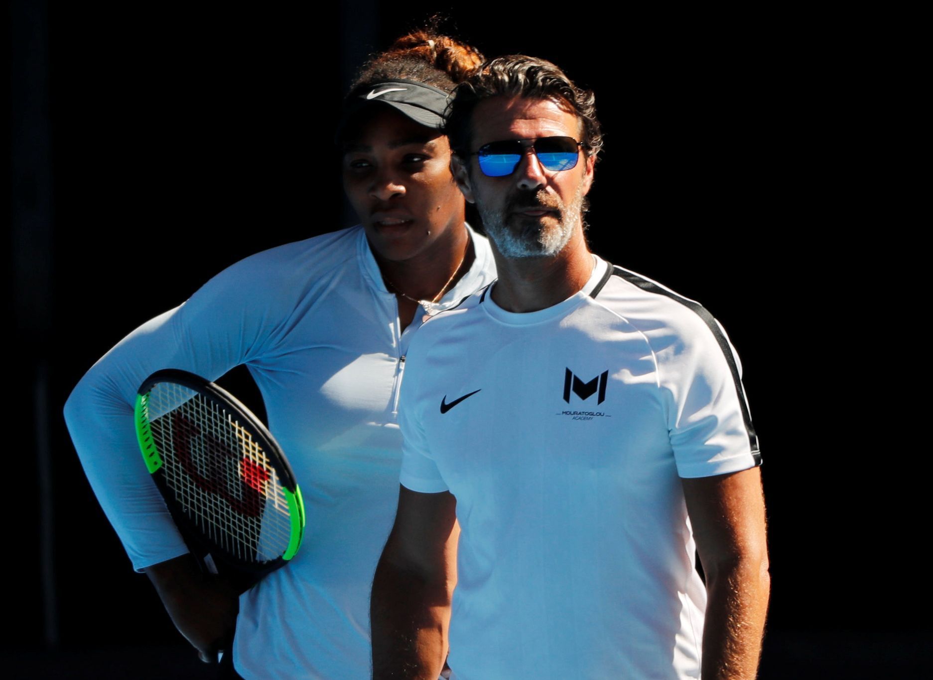 Patrick Mouratoglou a Serena Williamsová na Australian Open 2019