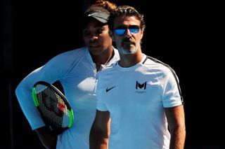 Patrick Mouratoglou a Serena Williamsová na Australian Open 2019