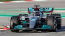 Testy F1 v Barceloně 2022: George Russell, Mercedes